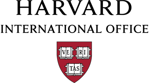 Harvard International Office logo with the name over the University's Veritas shield